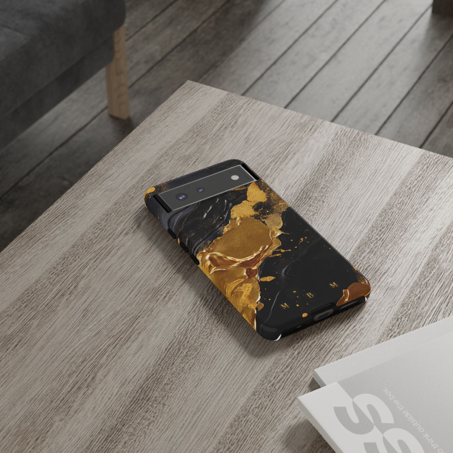 Black Gold Google Pixel Tough Case