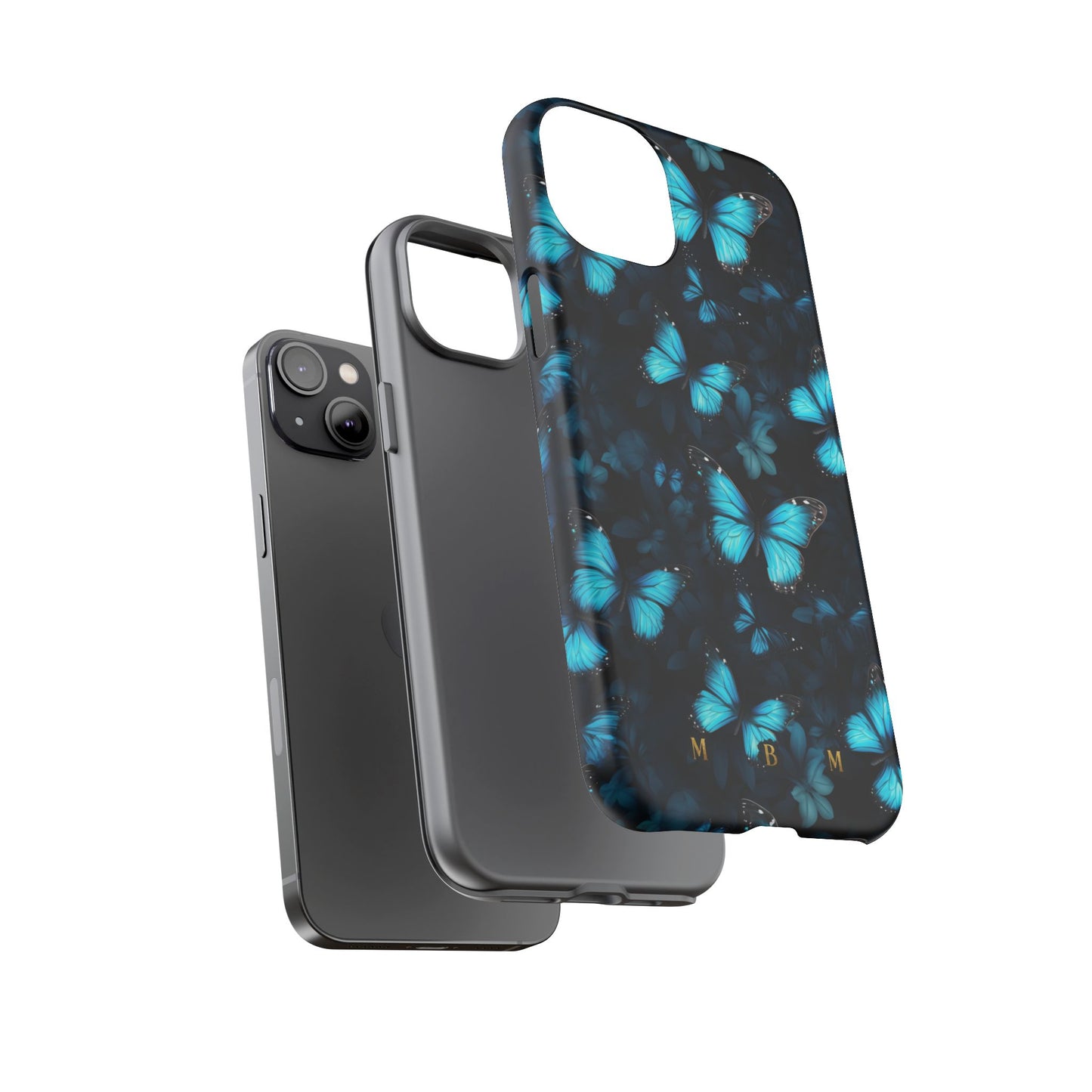 Blue Butterflies iPhone Tough Case