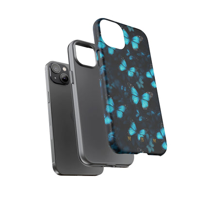 Blue Butterflies iPhone Tough Case