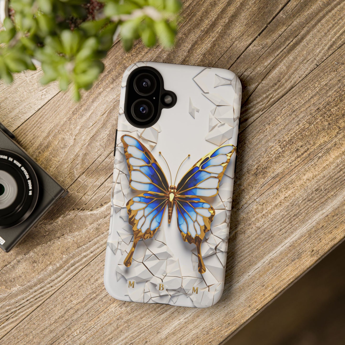Sapphire Butterfly iPhone Tough Case