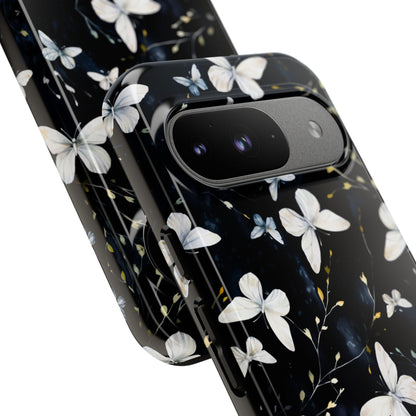 White Butterflies Google Pixel Tough Case