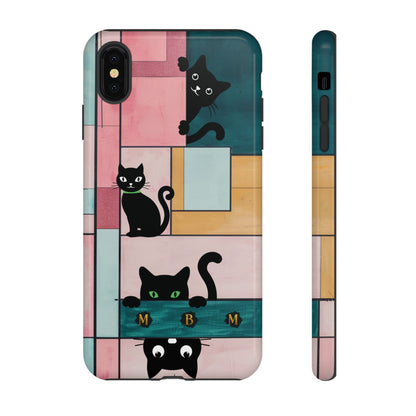 Block Cats iPhone Tough Case