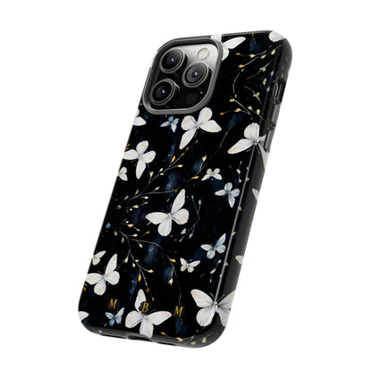 White Butterflies iPhone Tough Case