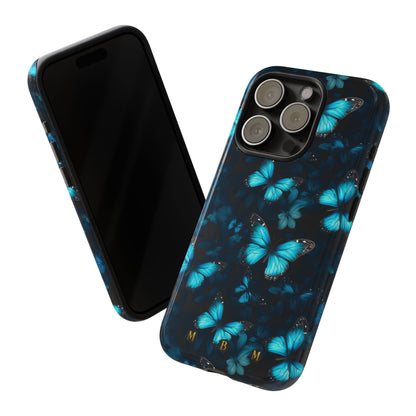 Blue Butterflies iPhone Tough Case
