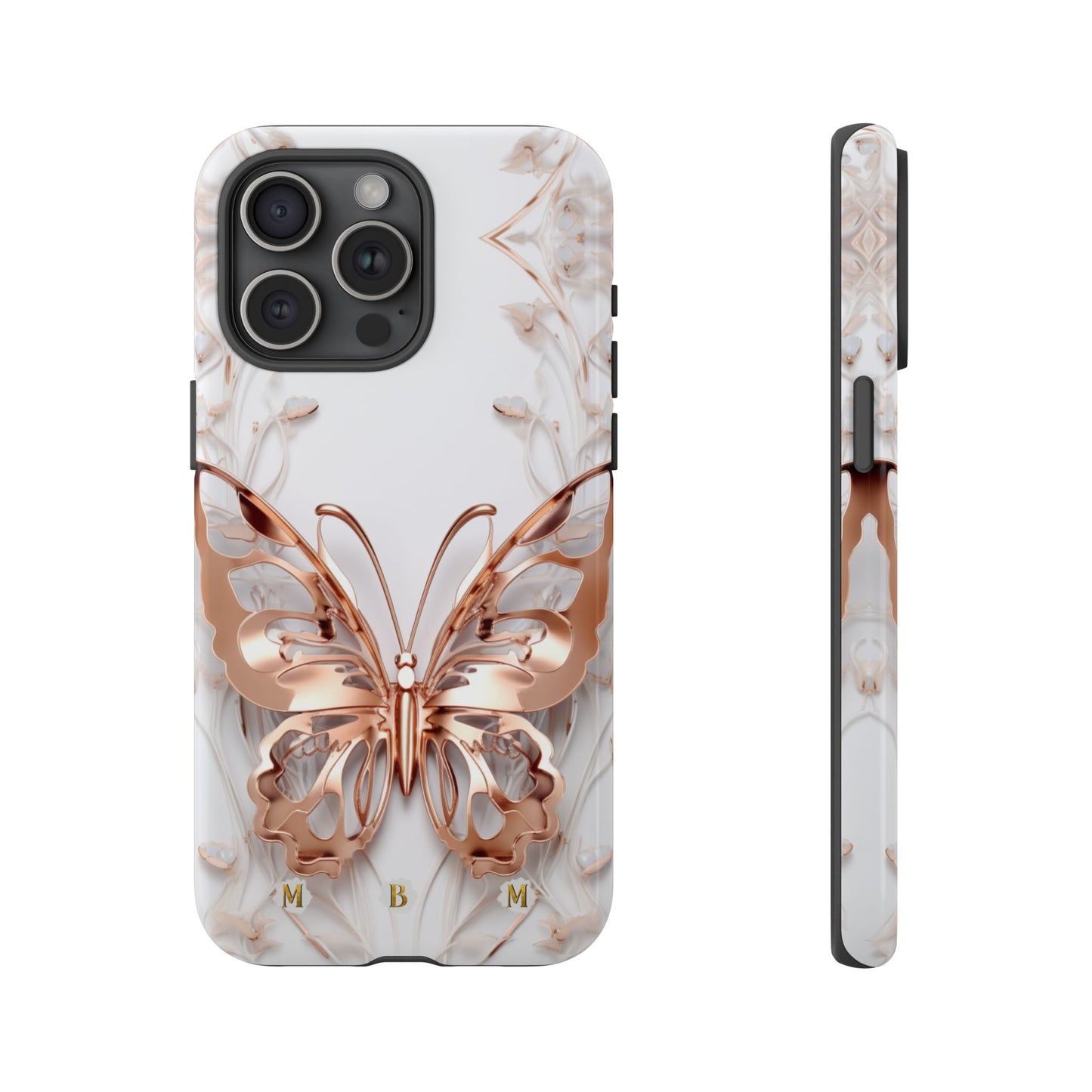 Rose Gold Butterfly iPhone Case
