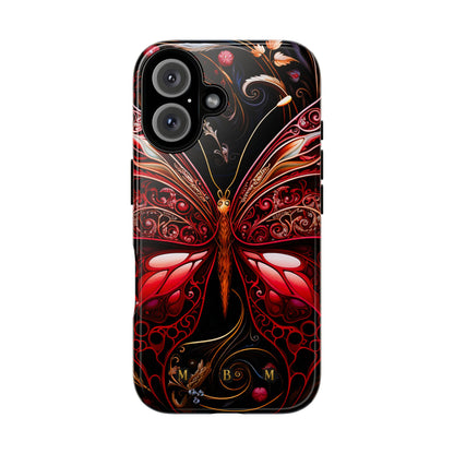 Red Butterfly iPhone Tough Case