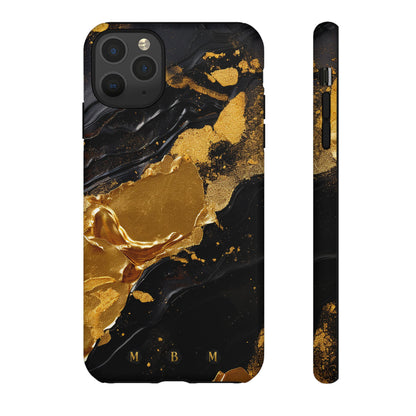 Black Gold iPhone Tough Case