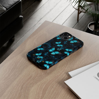 Blue Butterflies iPhone Tough Case