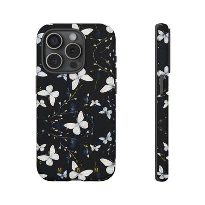 White Butterflies iPhone Tough Case