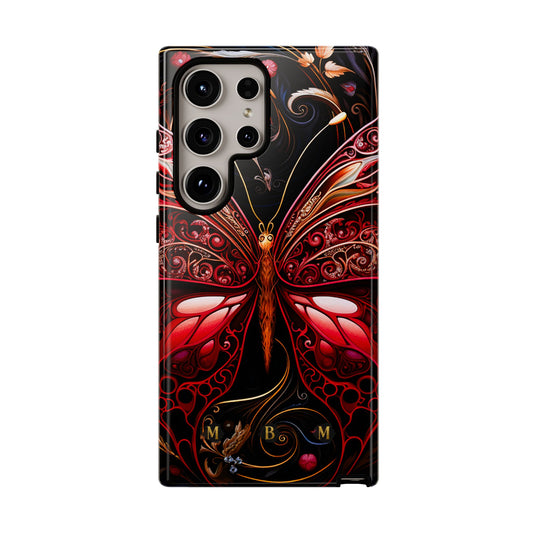 Red Butterfly Samsung Galaxy S Tough Case