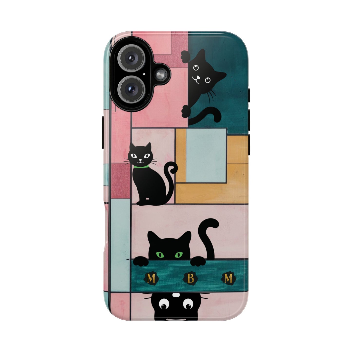 Block Cats iPhone Tough Case