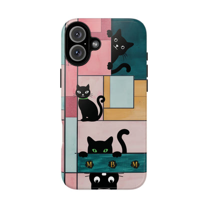 Block Cats iPhone Tough Case