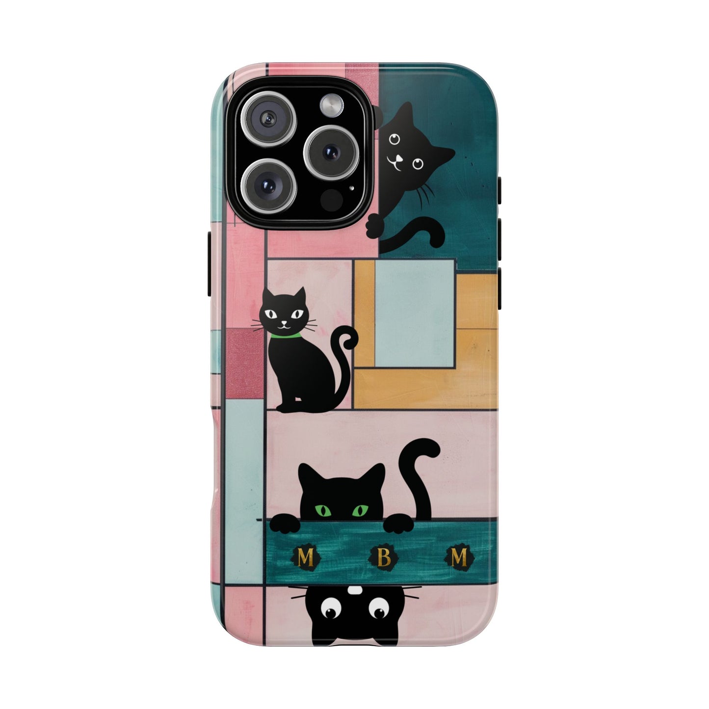 Block Cats iPhone Tough Case