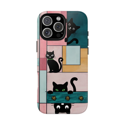 Block Cats iPhone Tough Case