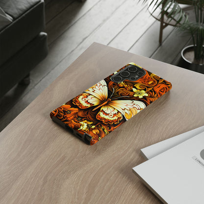 Vintage Orange Samsung Galaxy S Tough Case
