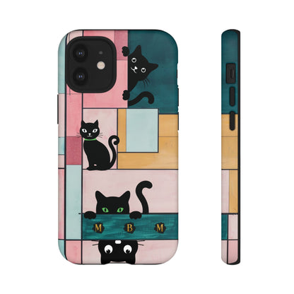Block Cats iPhone Tough Case