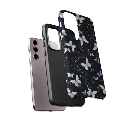 White Butterflies Samsung Galaxy S Tough Case