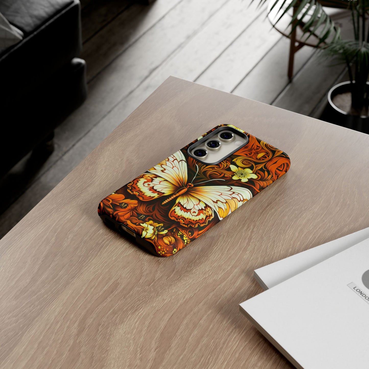 Vintage Orange Samsung Galaxy S Tough Case