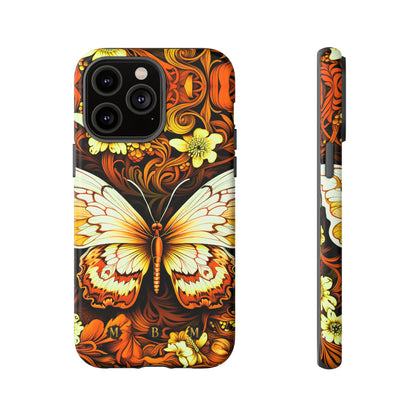 Vintage Orange iPhone Tough Case