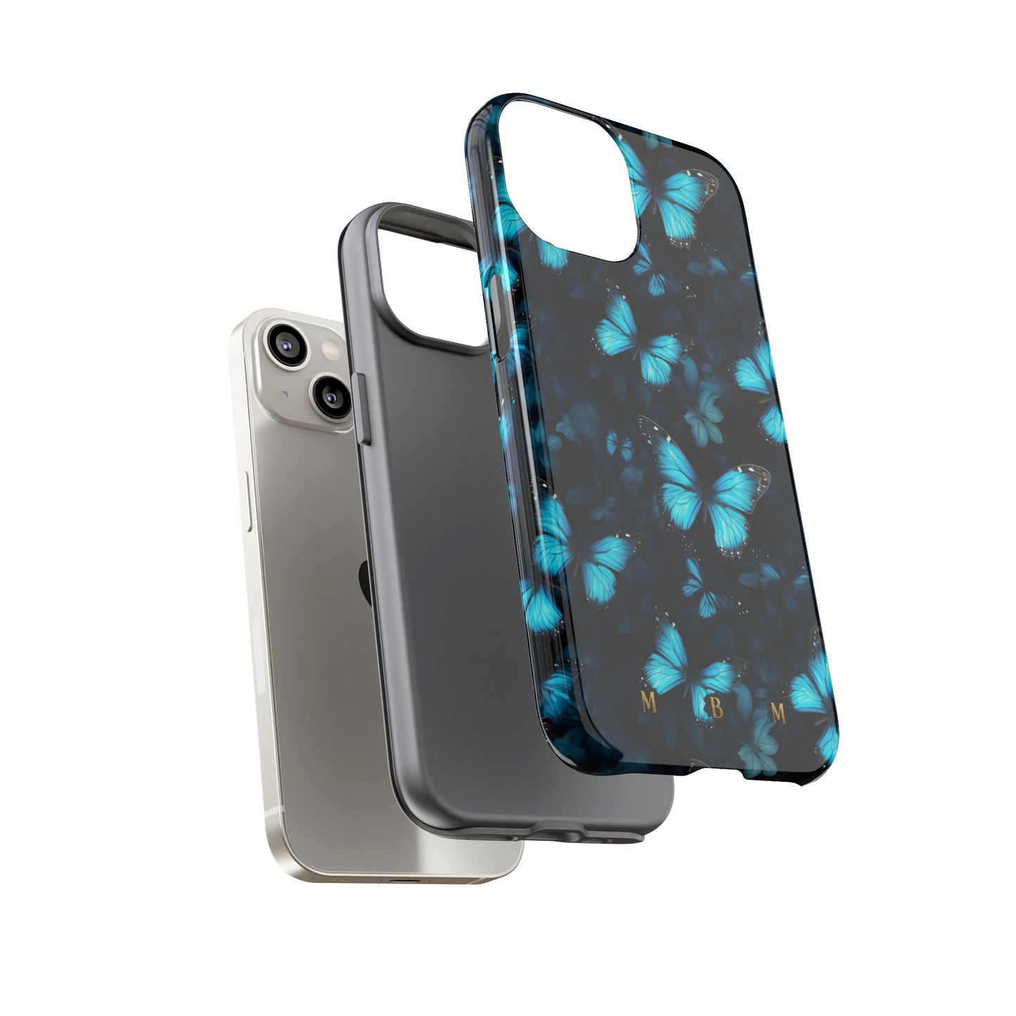 Blue Butterflies iPhone Tough Case