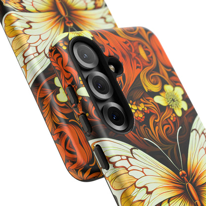 Vintage Orange Samsung Galaxy S Tough Case
