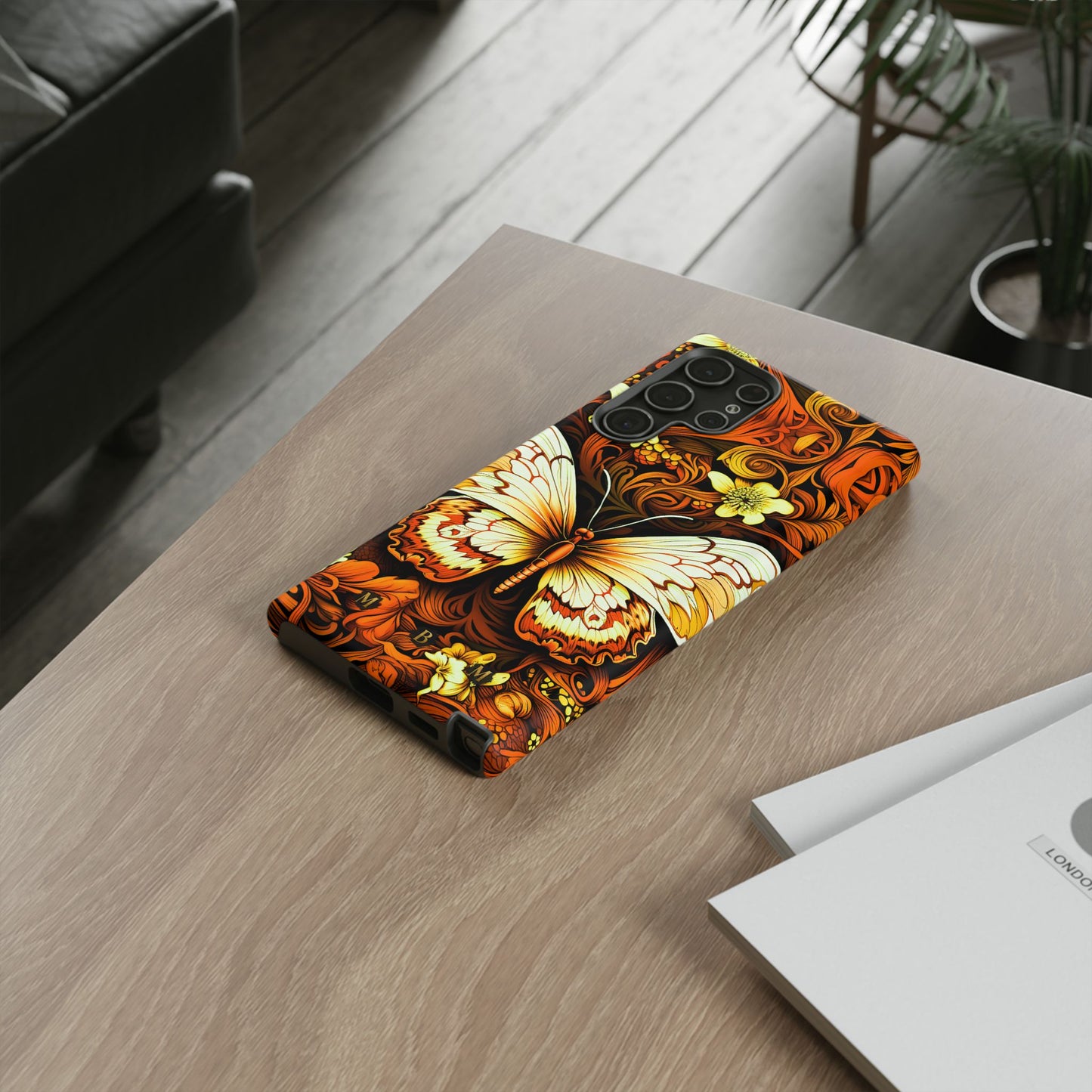 Vintage Orange Samsung Galaxy S Tough Case