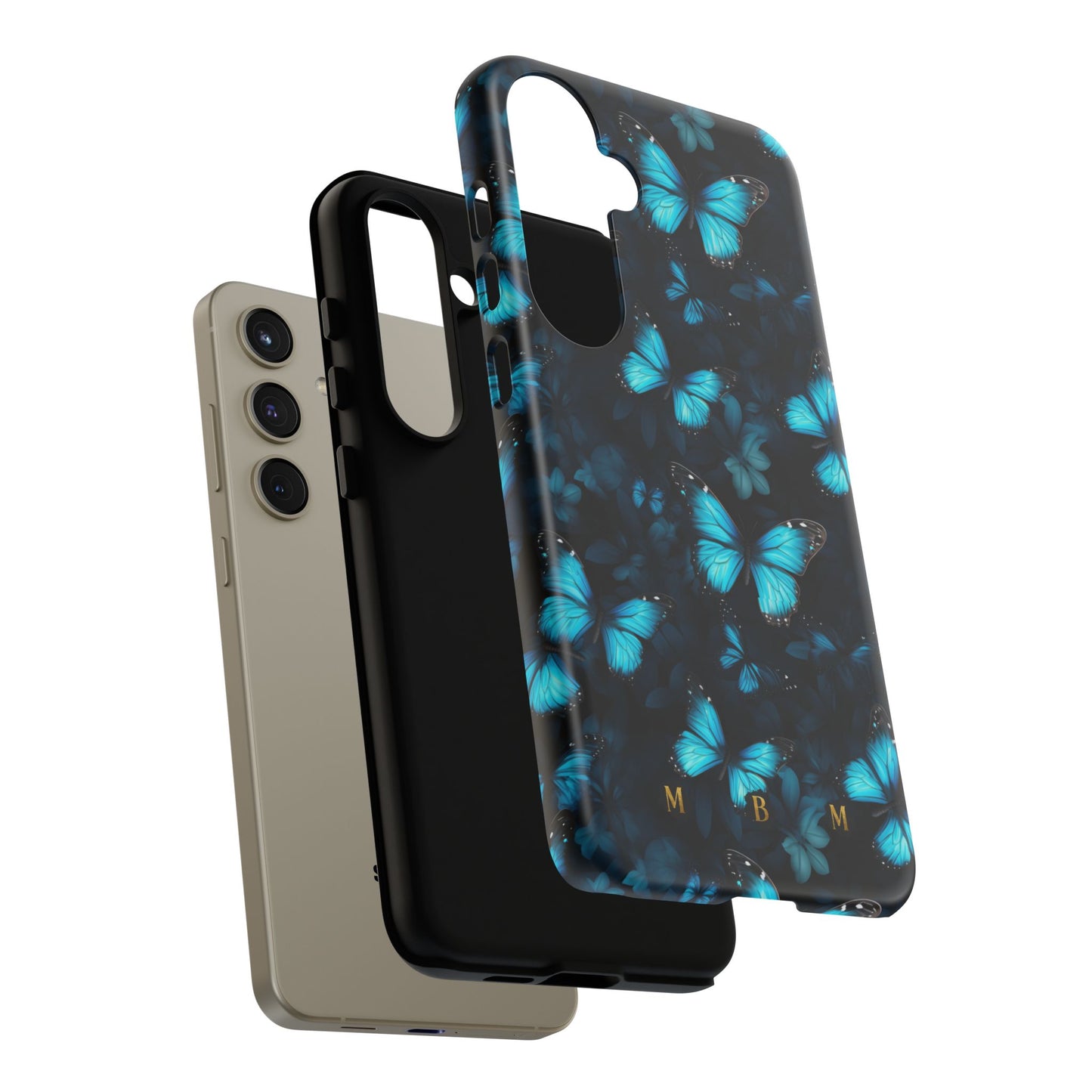Blue Butterflies Samsung Galaxy S Tough Case