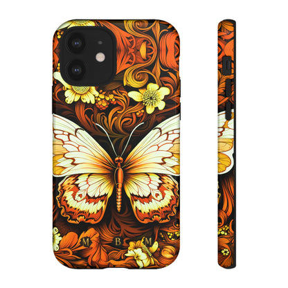 Vintage Orange iPhone Tough Case