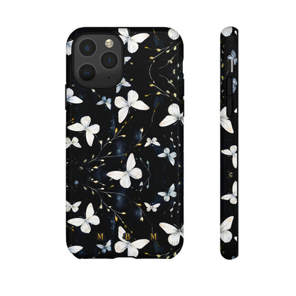 White Butterflies iPhone Tough Case