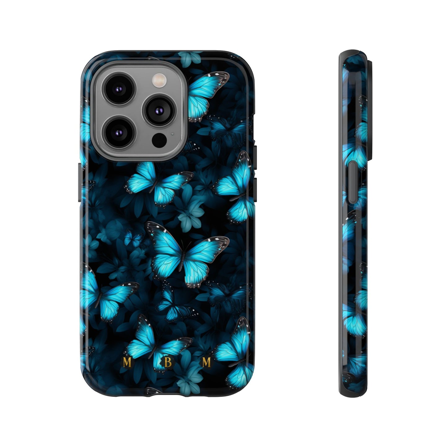 Blue Butterflies iPhone Tough Case