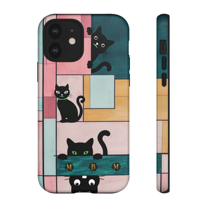 Block Cats iPhone Tough Case