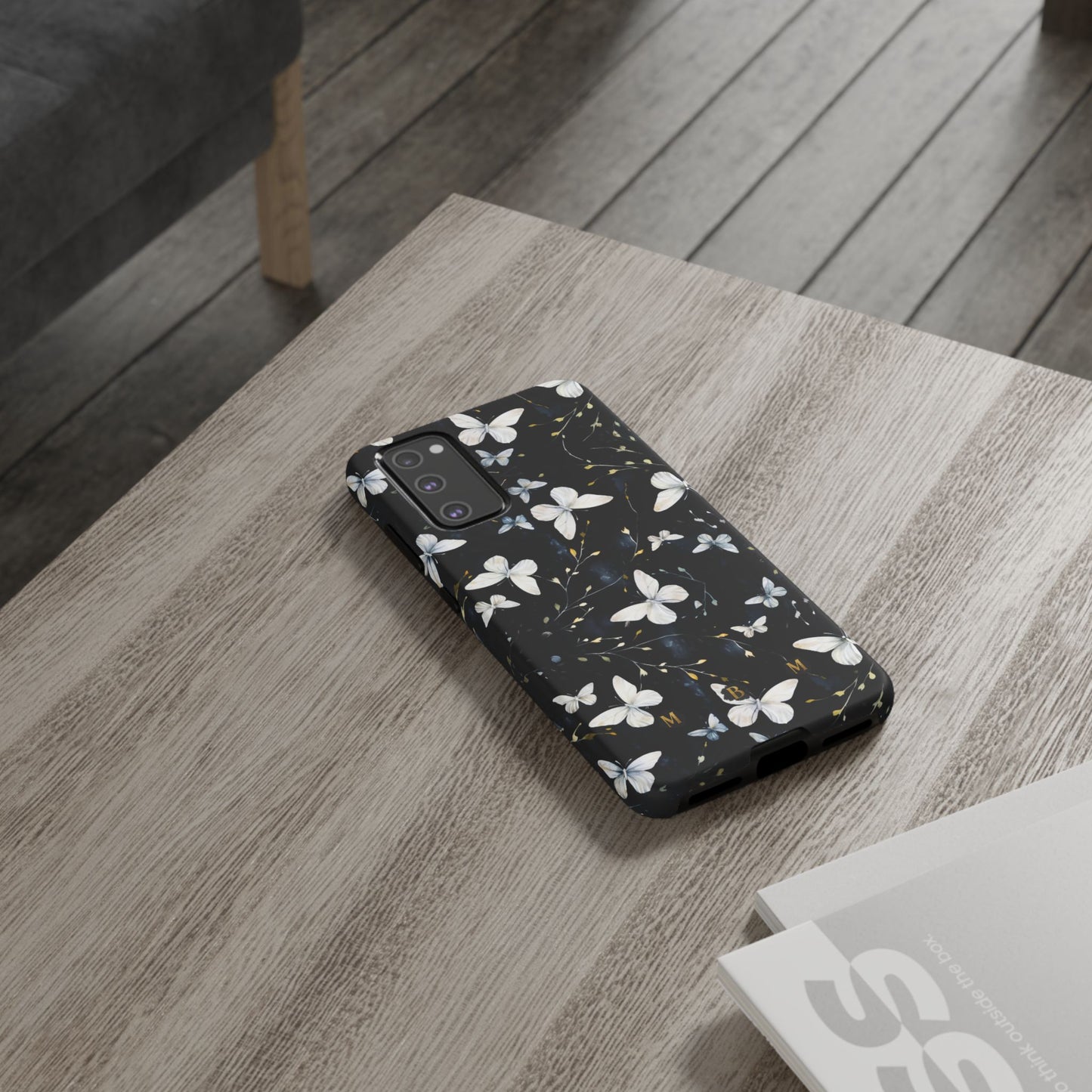 White Butterflies Samsung Galaxy S Tough Case