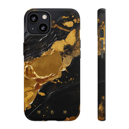 Black Gold iPhone Tough Case