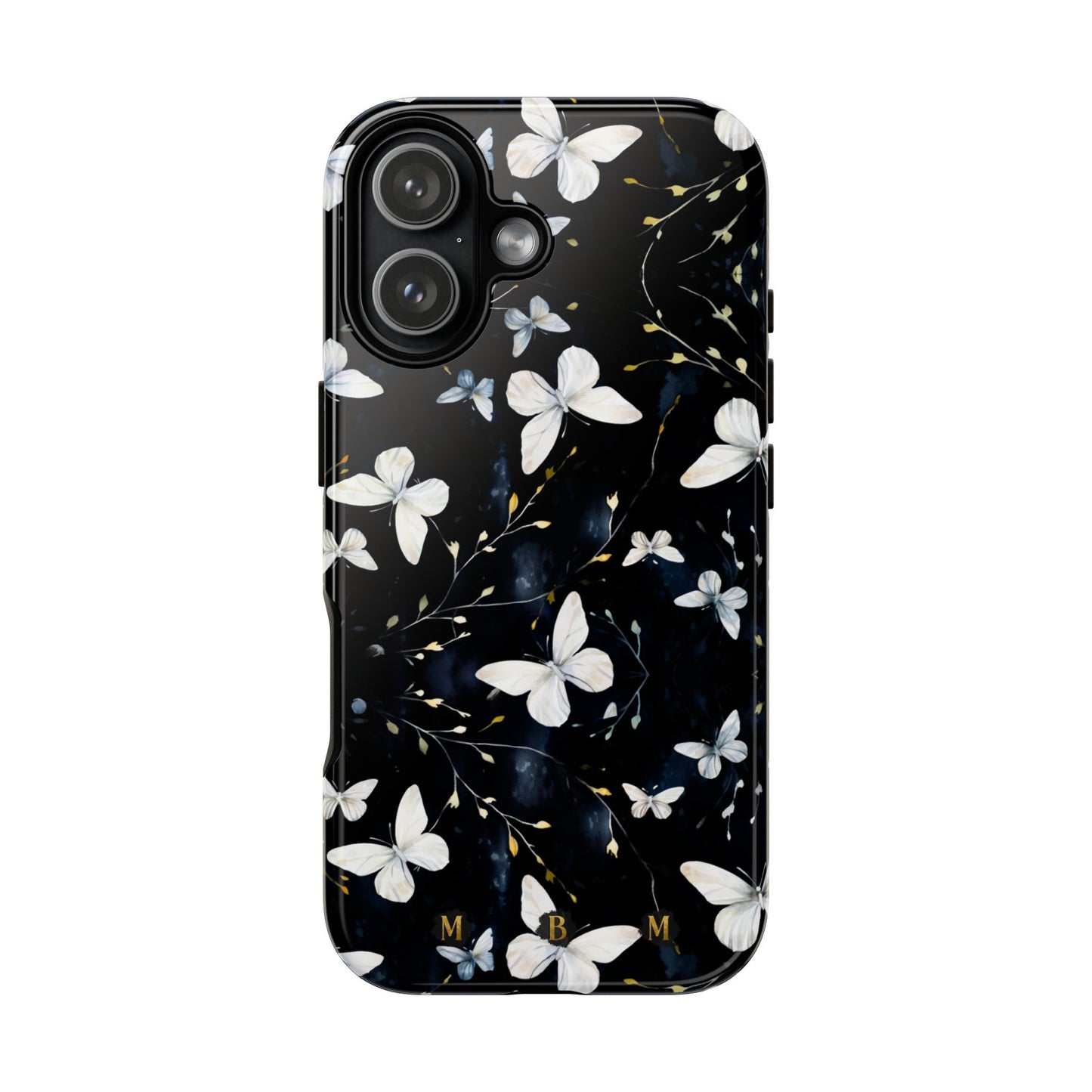White Butterflies iPhone Tough Case