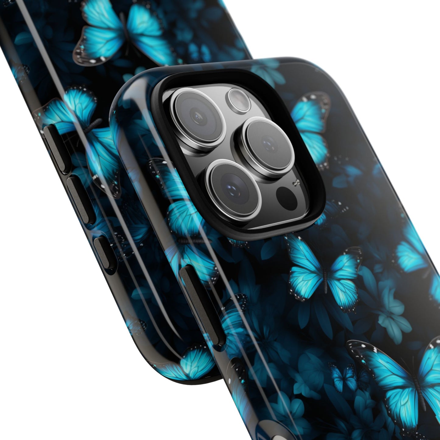 Blue Butterflies iPhone Tough Case