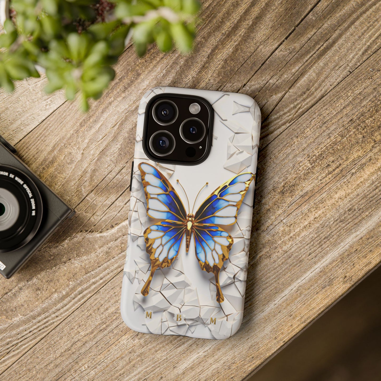 Sapphire Butterfly iPhone Tough Case