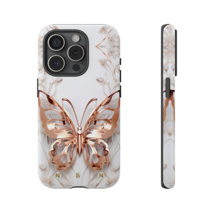 Rose Gold Butterfly iPhone Case