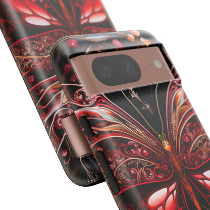 Red Butterfly Google Pixel Tough Case