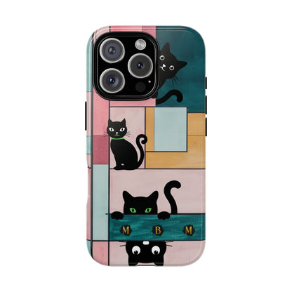 Block Cats iPhone Tough Case