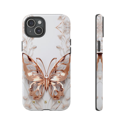 Rose Gold Butterfly iPhone Case