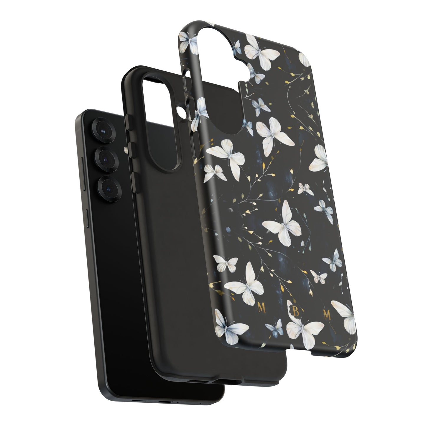White Butterflies Samsung Galaxy S Tough Case