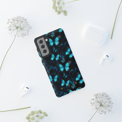 Blue Butterflies Samsung Galaxy S Tough Case