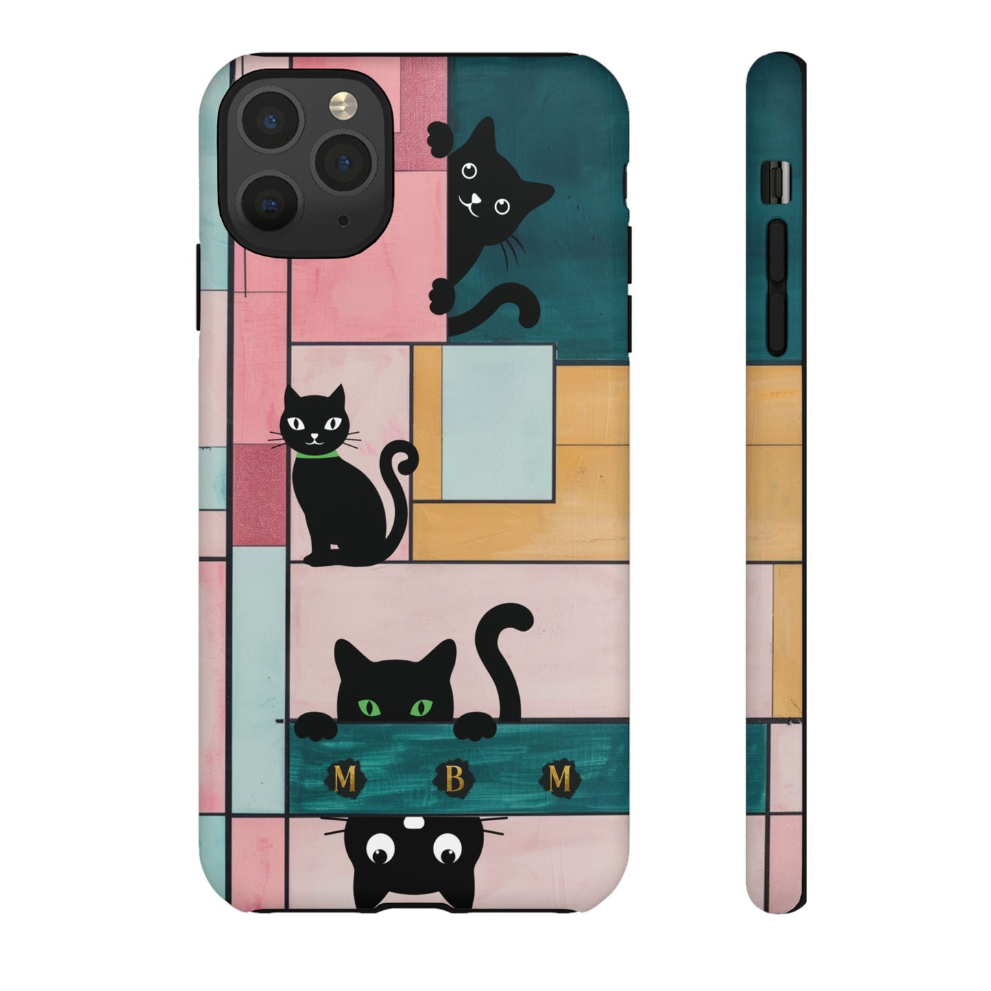 Block Cats iPhone Tough Case