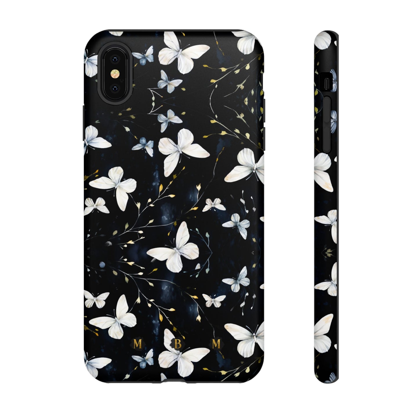 White Butterflies iPhone Tough Case