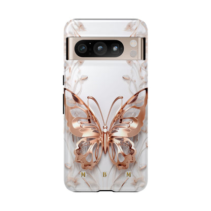 Rose Gold Butterfly Google Pixel Tough Case