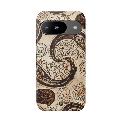 Sepia Scroll Google Pixel Tough Case