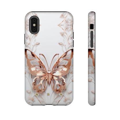 Rose Gold Butterfly iPhone Case
