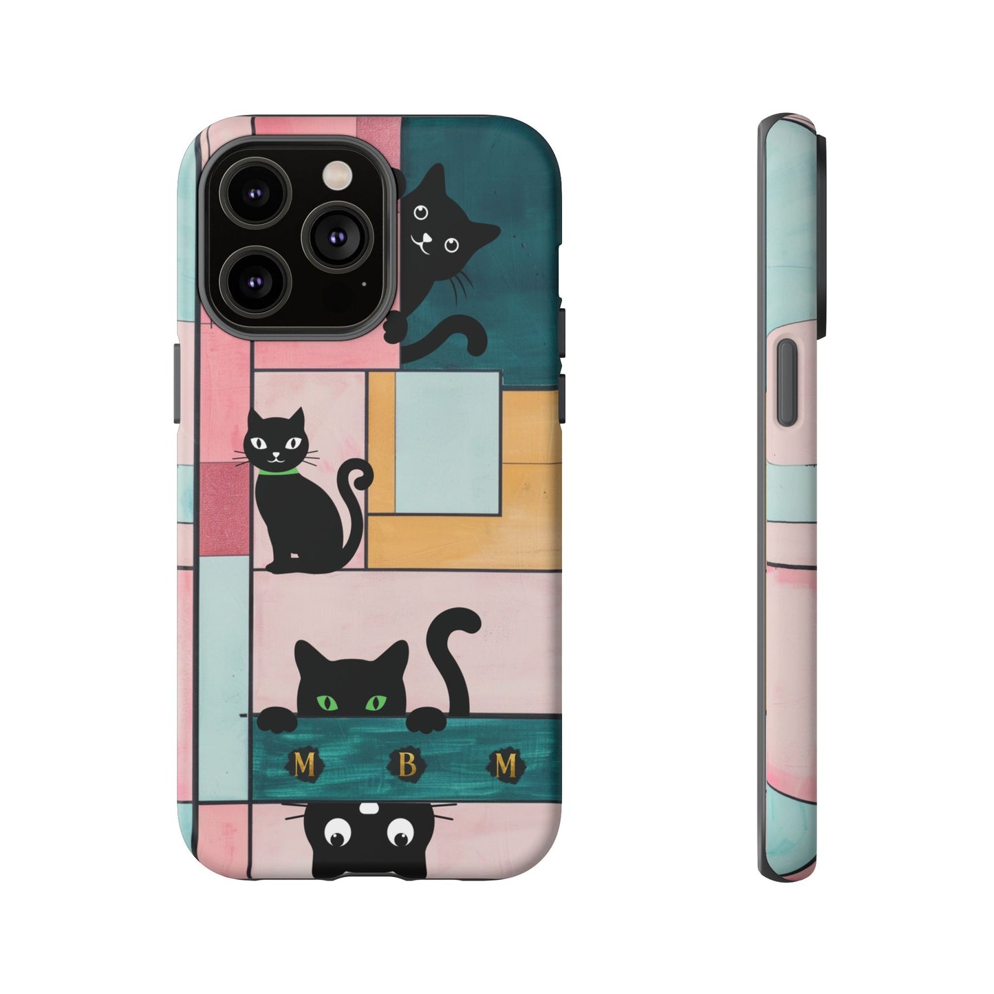Block Cats iPhone Tough Case