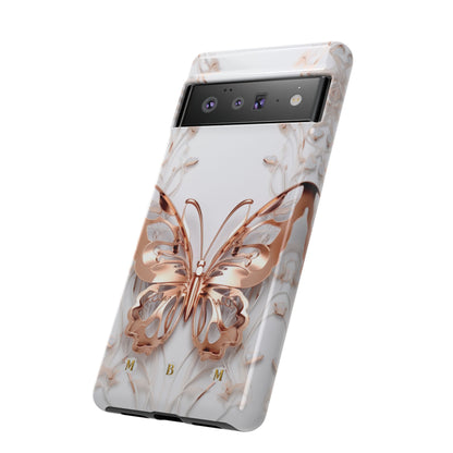 Rose Gold Butterfly Google Pixel Tough Case