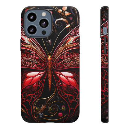 Red Butterfly iPhone Tough Case